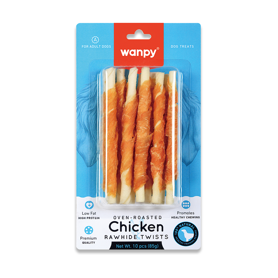 Wanpy Deri Üzerine Tavuk Sarılı Köpek Ödülü