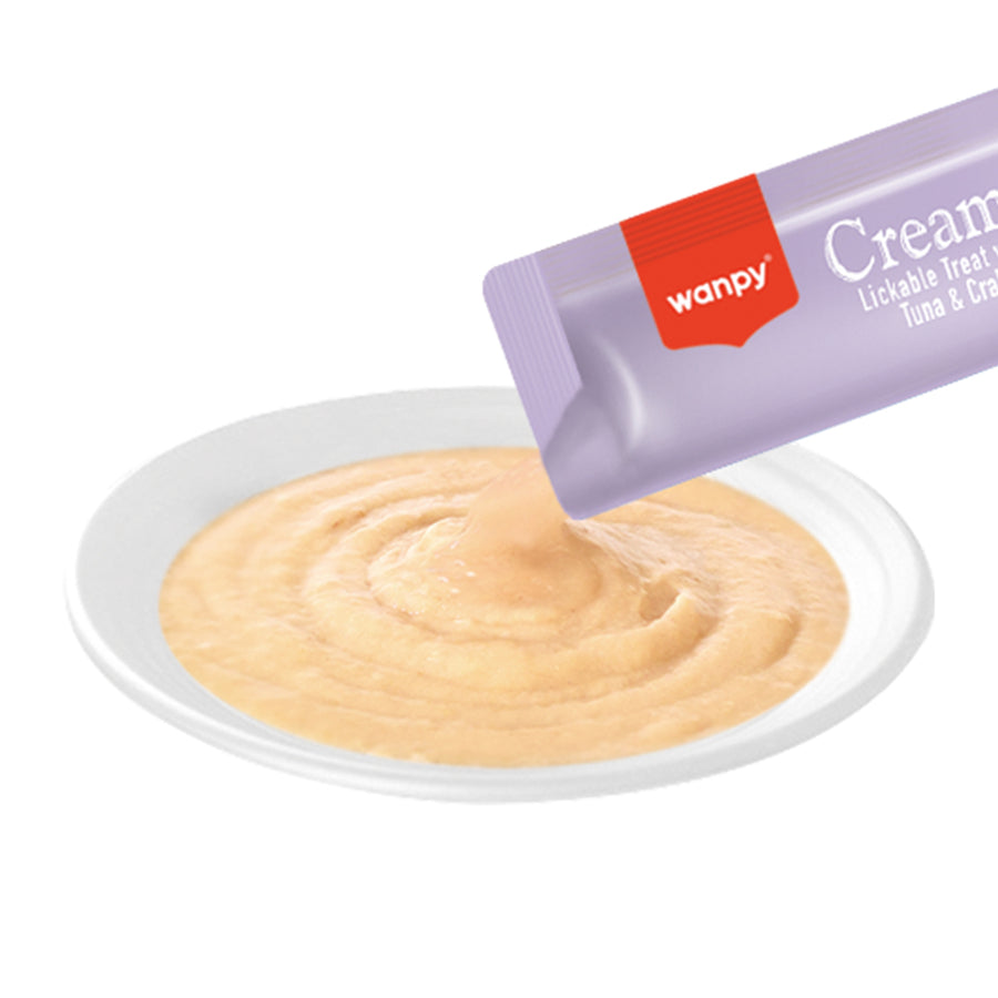 Wanpy Ton Balıklı&Yengeçli Krema Kedi Ödülü 5x14 gr