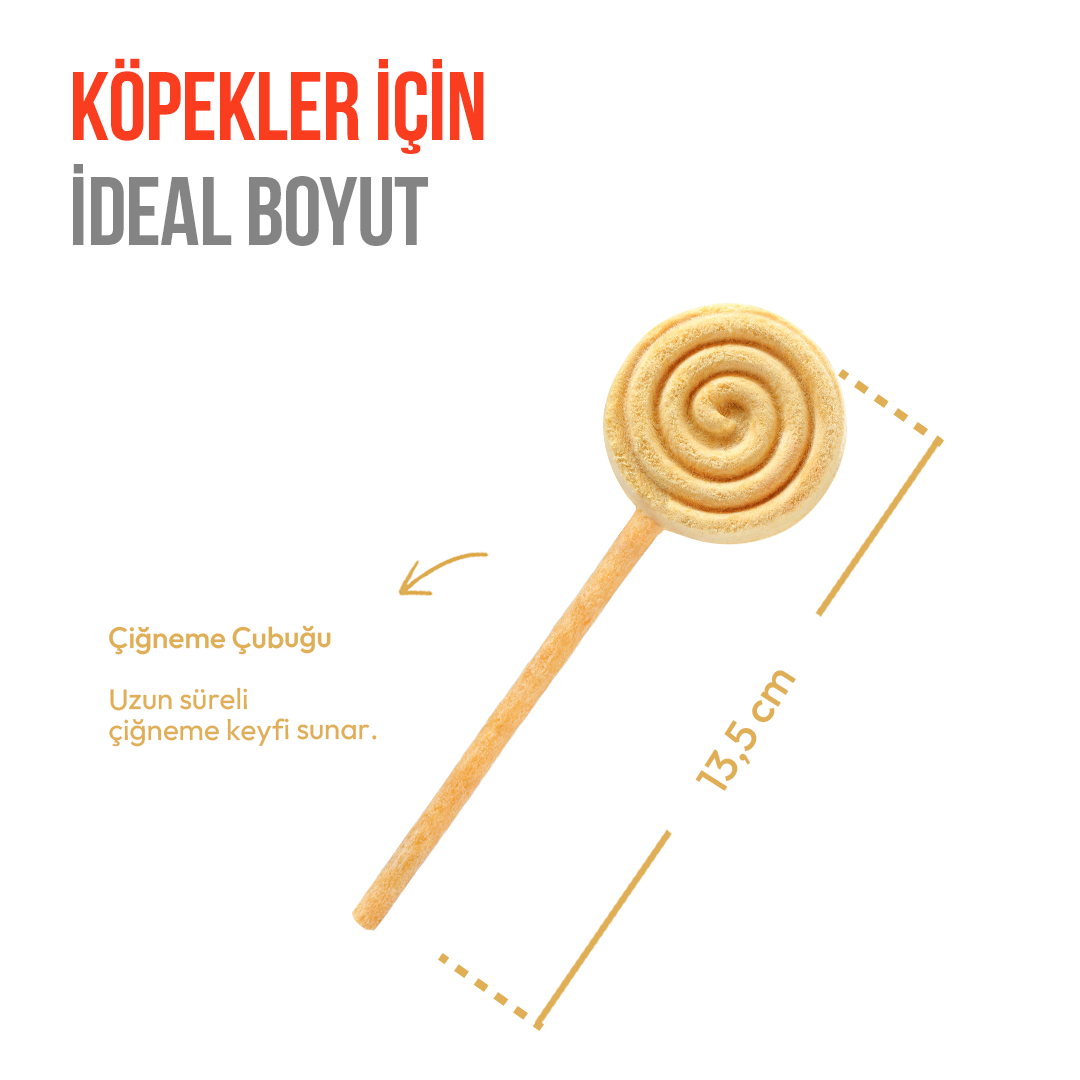 Wanpy Köpekler İçin Dondurularak Kurutulmuş Lolipop – Balkabaklı