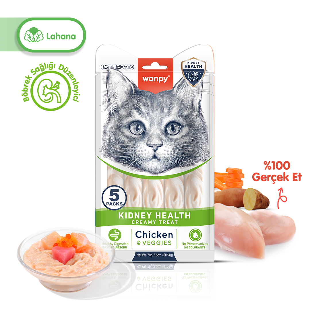 Wanpy Böbrek Sağlığı Destekleyici Fonksiyonel Kedi Kreması