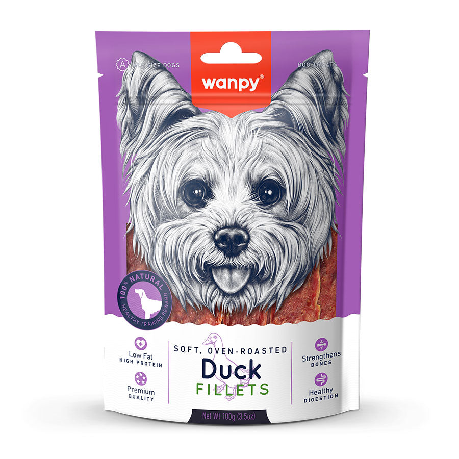 Wanpy Gerçek Ördek Fileto Köpek Ödül Maması