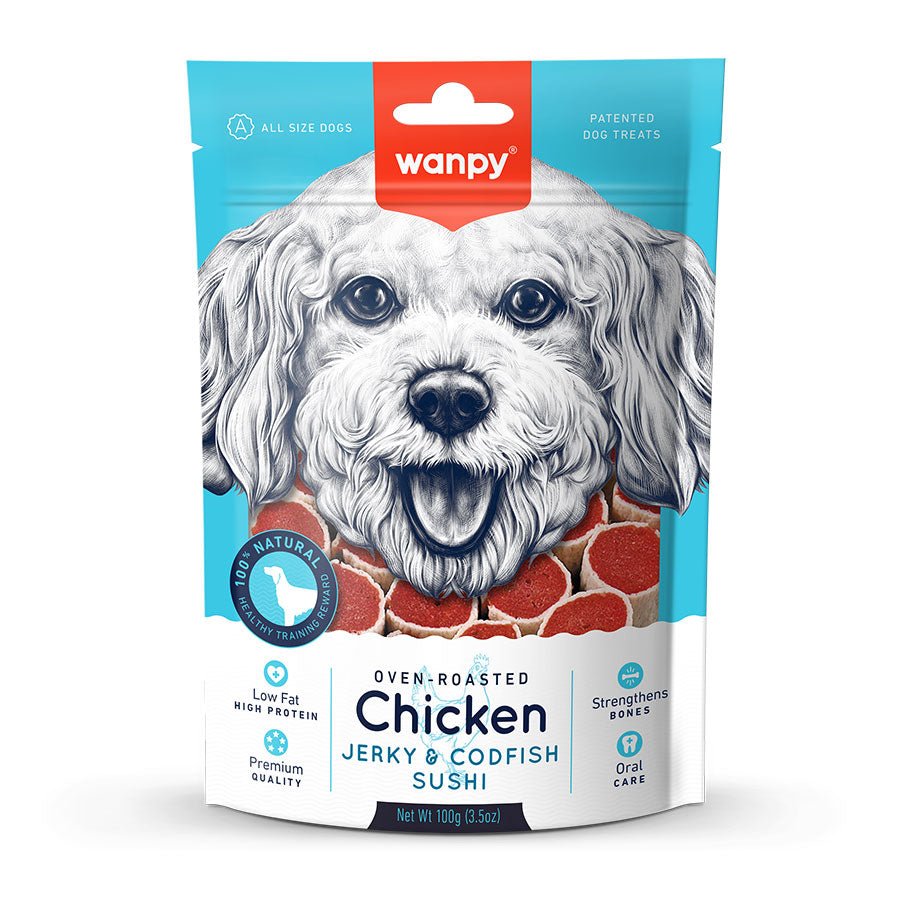 Wanpy Tavuklu & Morina Balıklı Sushi Köpek Ödülü