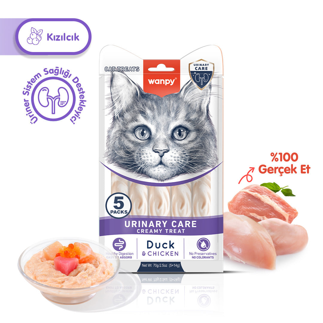 Wanpy Üriner Sistem Sağlığı Destekleyici Fonksiyonel Kedi Kreması