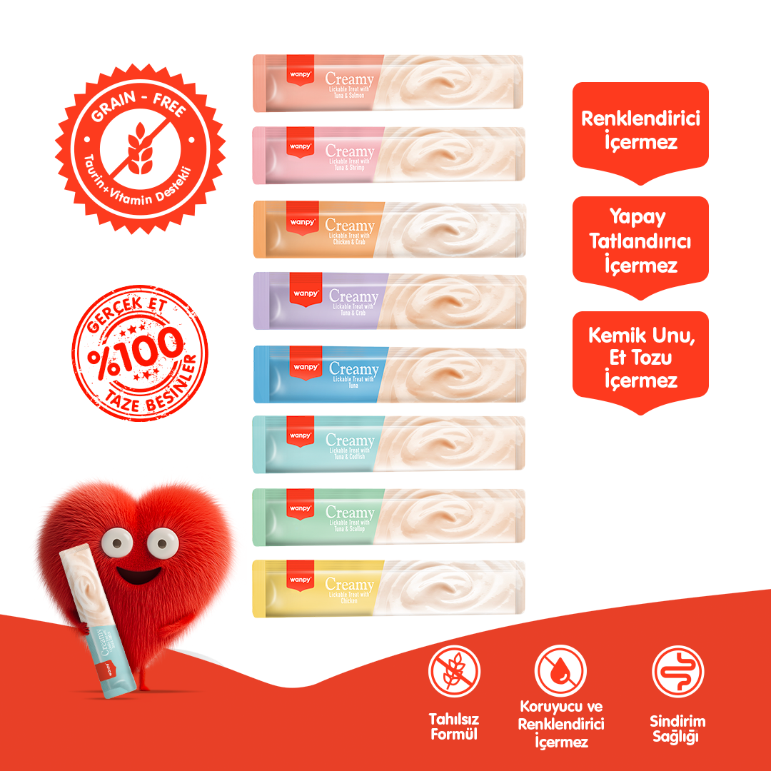 Wanpy Tavuklu Krema Kedi Ödülü 5x14 gr