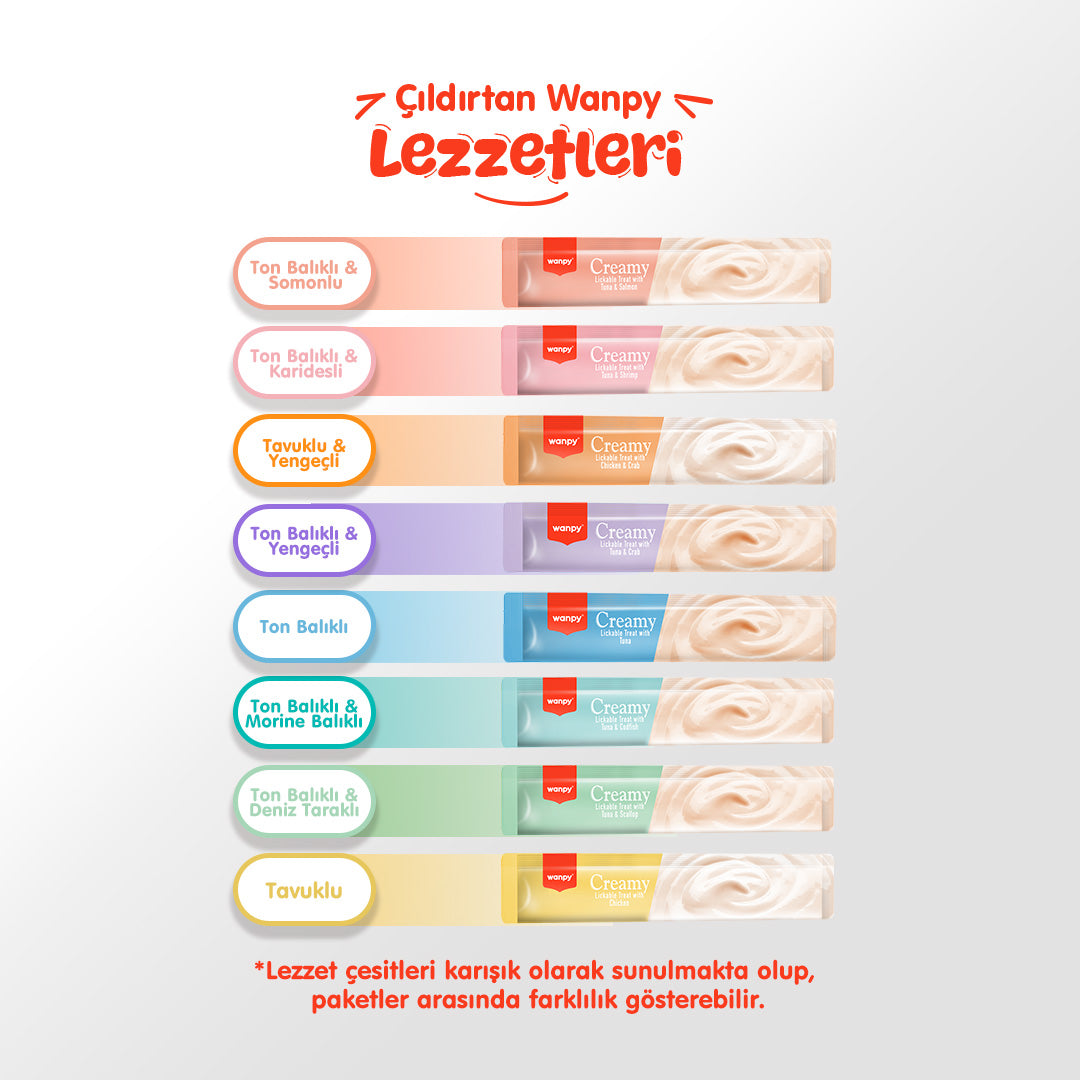Wanpy Kedi Ödül Kreması Yılbaşı Paketi 50'li