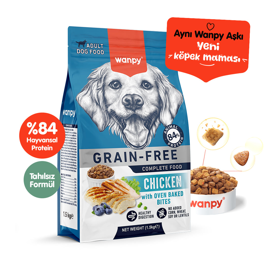 Aチキン中●○Maaページ○● Wanpy Tahılsız Sığır Etli Yetişkin Köpek Maması 1,5 kg – Wanpy Pet