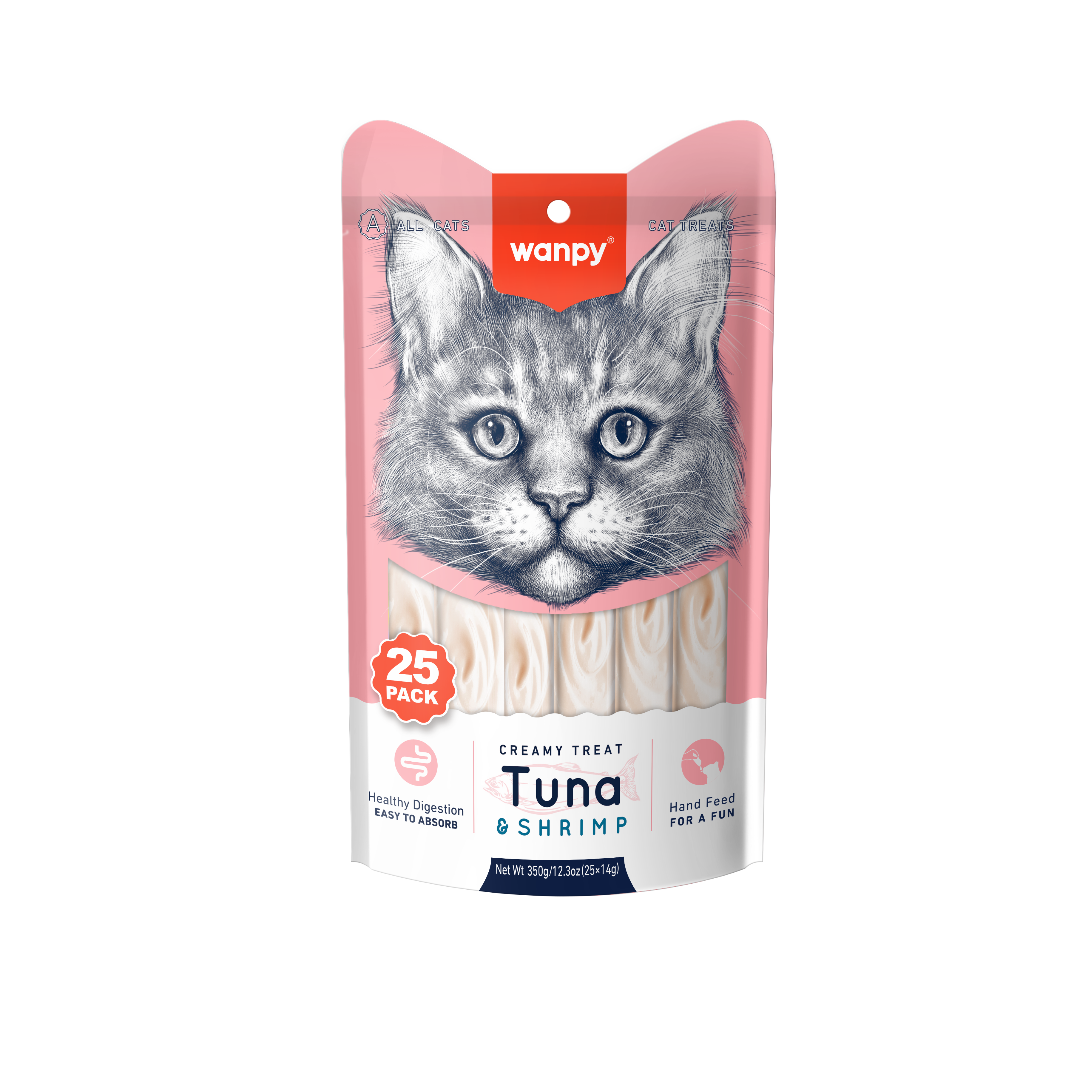 Wanpy Ton&Karides Krema Kedi Ödülü 25x14 gr