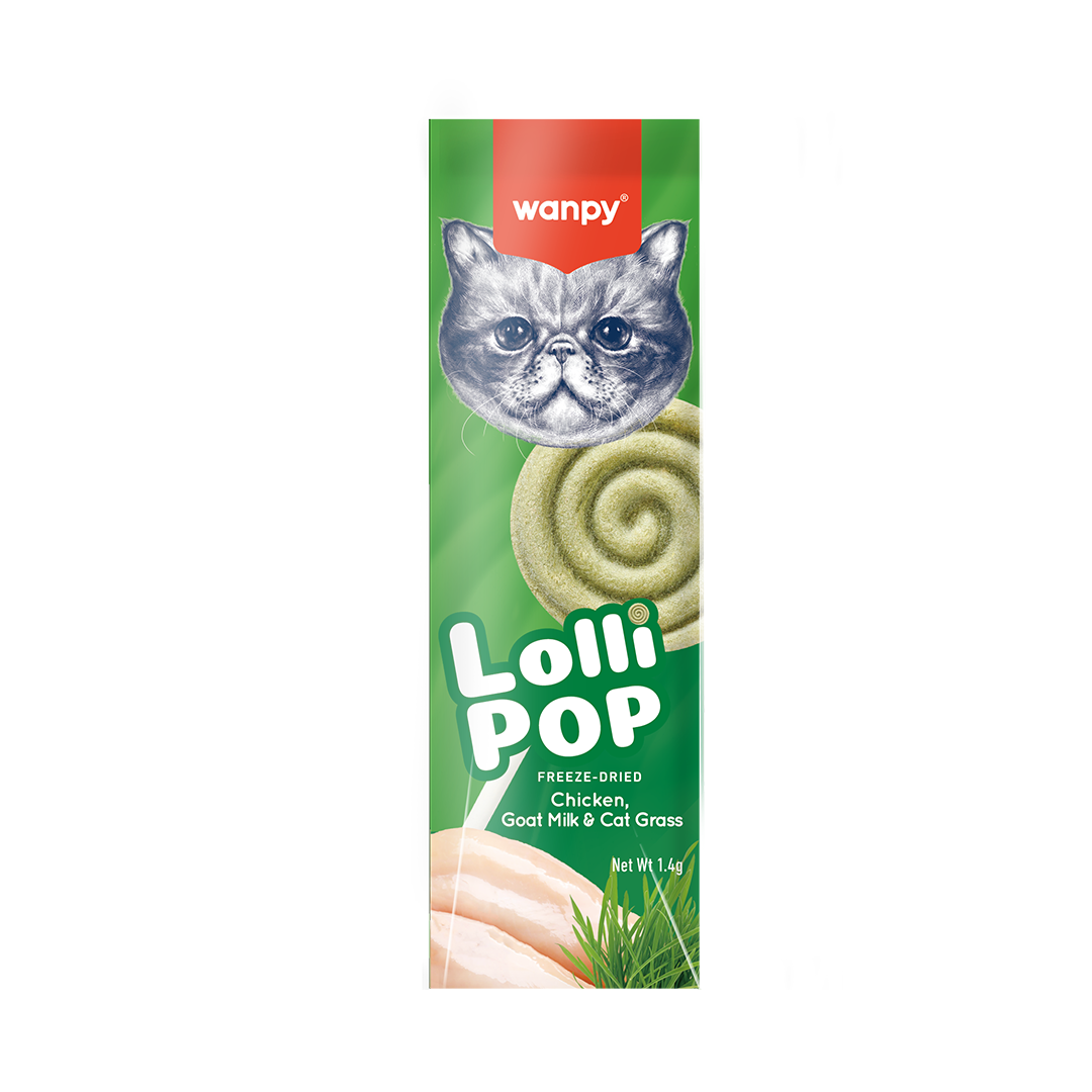 Wanpy Kediler İçin Dondurularak Kurutulmuş Lolipop – Kedi Otu