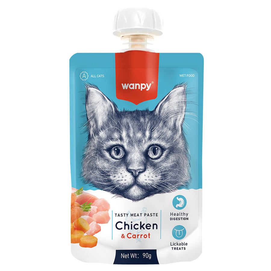 Wanpy Taze Tavuklu ve Havuçlu Kedi Et Ezmesi