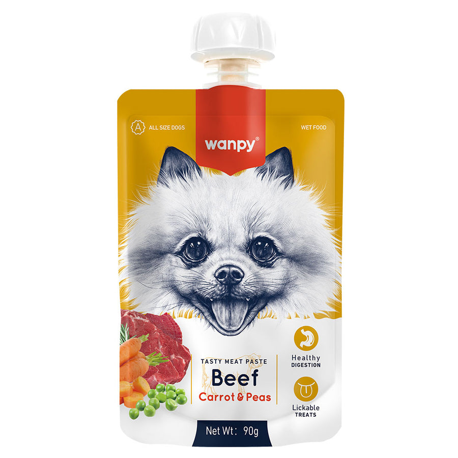 Wanpy Taze Sığır Etli ve Havuçlu Köpek Et Ezmesi