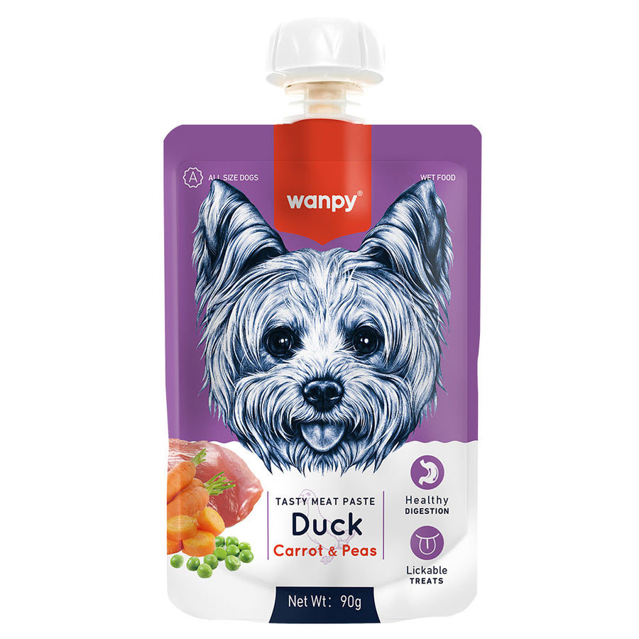 Wanpy Taze Ördekli ve Havuçlu Köpek Et Ezmesi