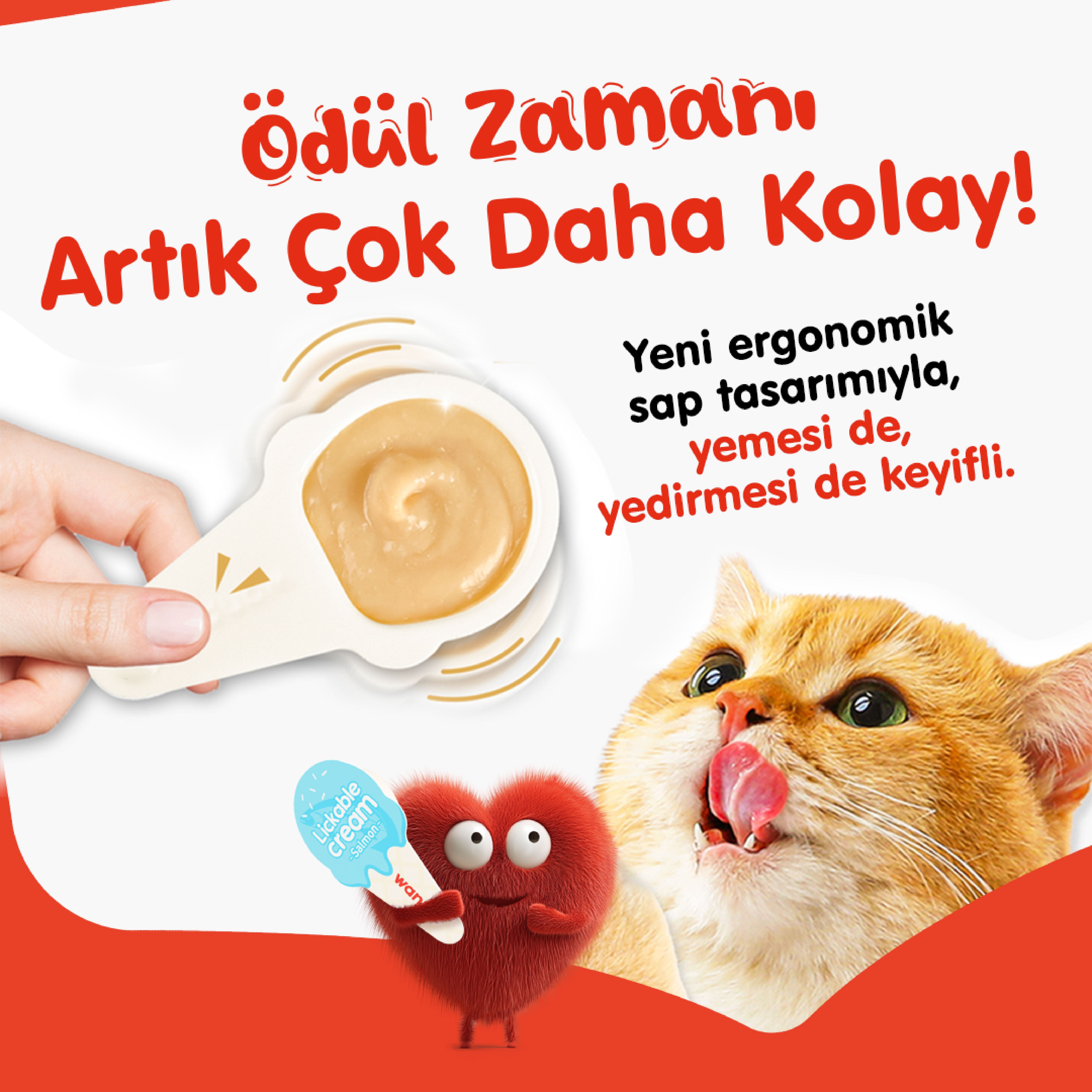 Wanpy Somonlu Kaşıklı Kedi Ödül Kreması